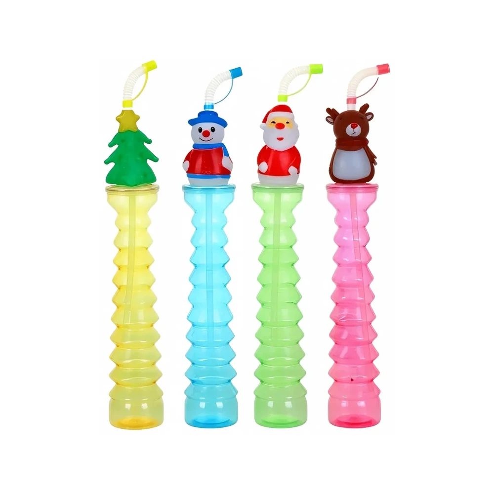 Coconut Tree Cup Christmas Series — 450 ml PET straw cup