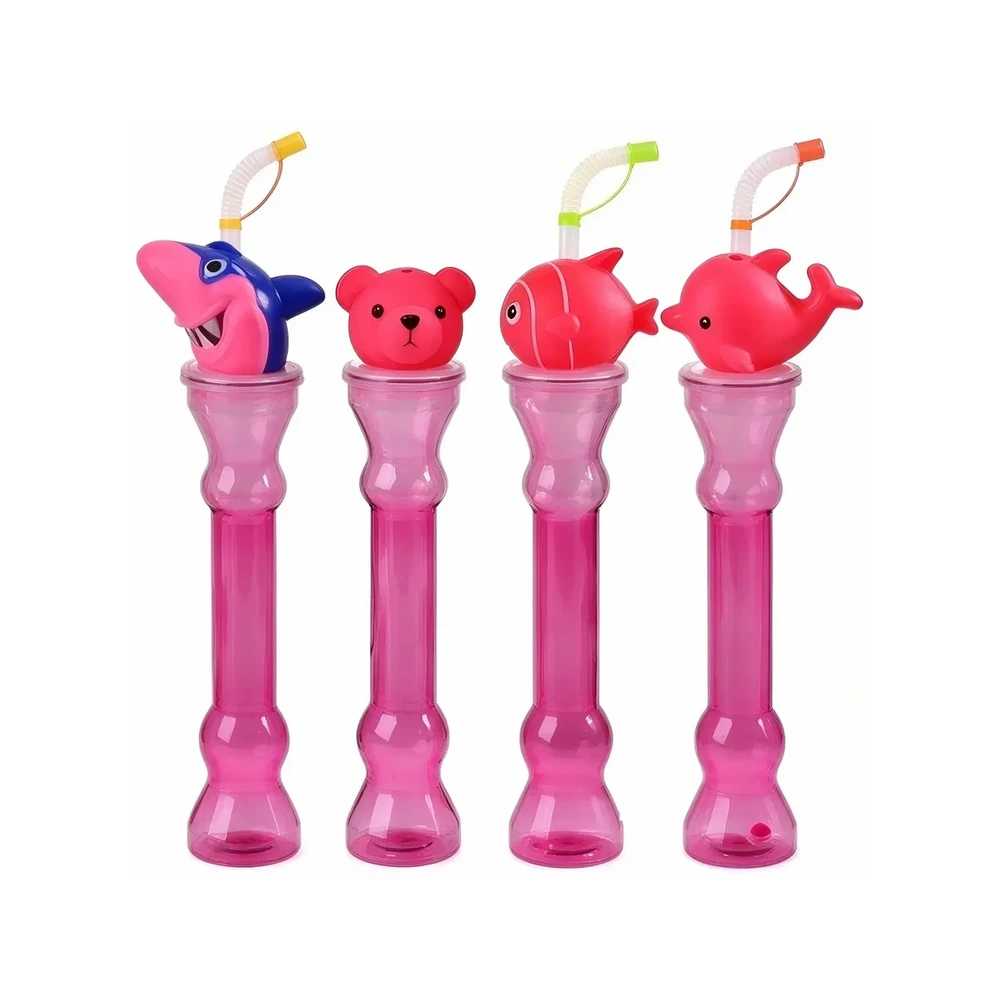Guard Cartoon Cup Sea Series — 450 ml PET straw cup