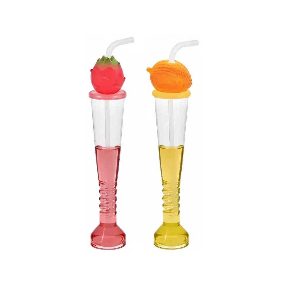 Torch Cartoon Cup Fruit Series — 330 ml PET straw cup
