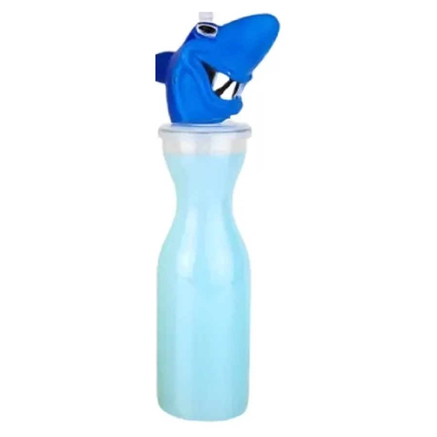 Blue Shark Topper 450 ml Bottle — 450 ml PET straw cup