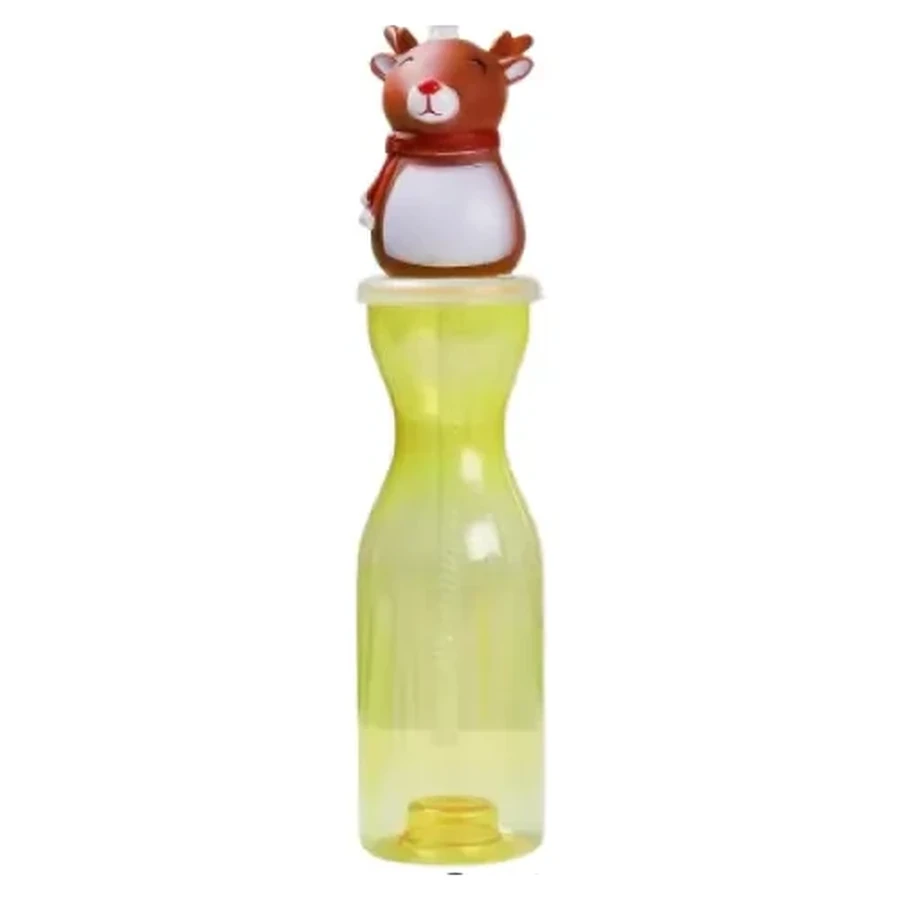 Reindeer Topper 450 ml Bottle — 450 ml PET straw cup