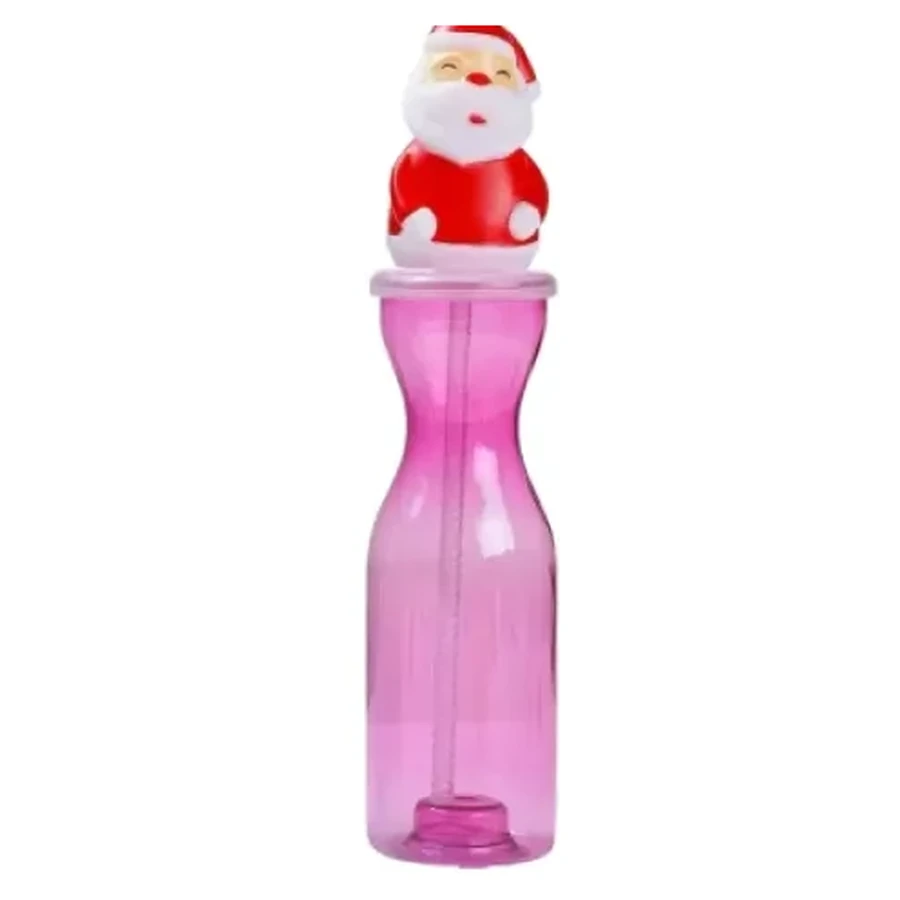 Santa Topper 450 ml Bottle — 450 ml PET straw cup