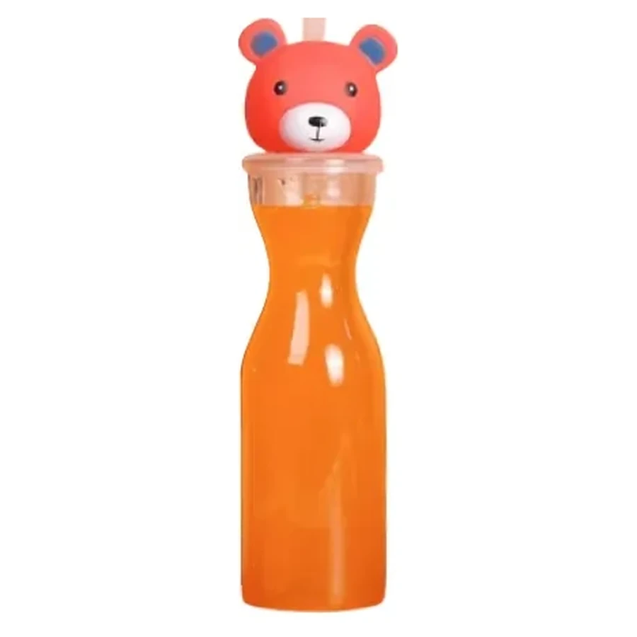 Red Panda Topper 450 ml Bottle — 450 ml PET straw cup