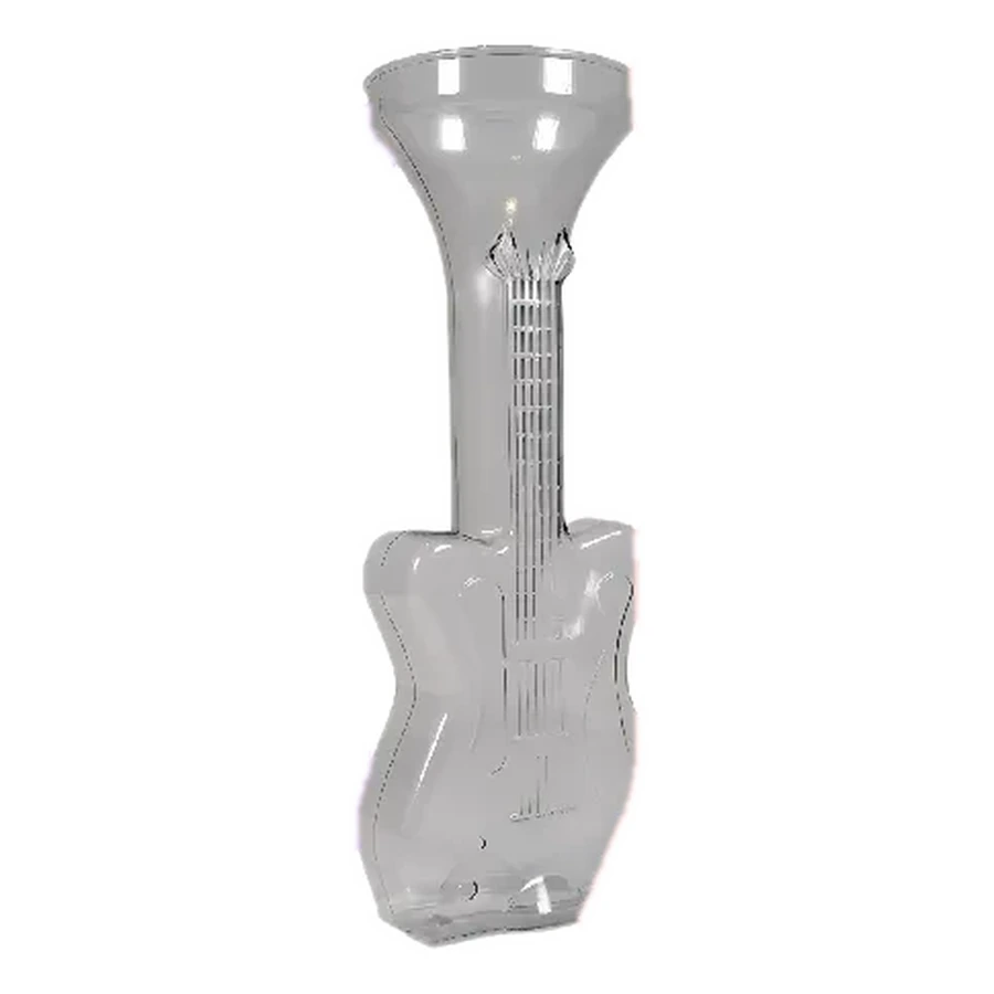 Clear Guitar Yard Cup — 700–1,000 ml PP straw cup