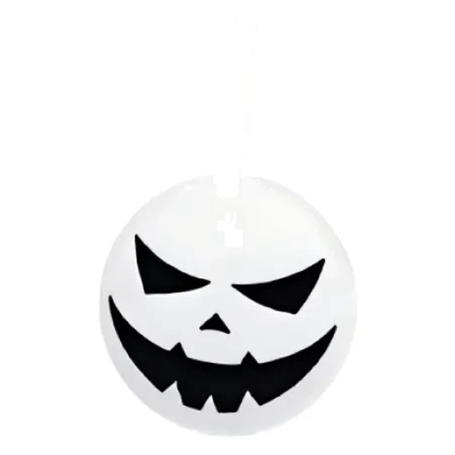 Pearl White Halloween Pumpkin and Ghost Cup — Style 04 — 500–700 ml PP straw cup
