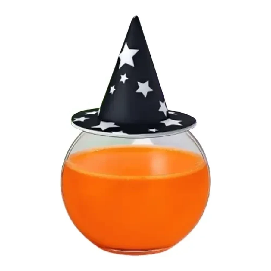 Orange and Pink Halloween Pumpkin and Ghost Cup — Style 02 — 500–700 ml PP straw cup