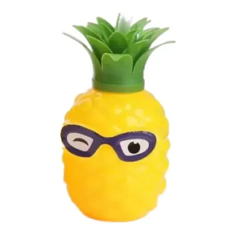 Yellow and Green Pineapple Tropical Cup — Style 03 — 500–1,000 ml PP straw cup